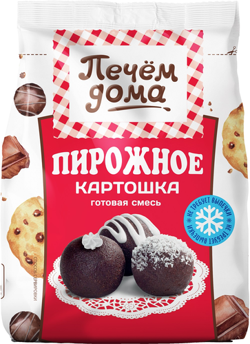 Смесь для приготовления ПЕЧЕМ ДОМА Пирожное Картошка, готовая, 200г, фото