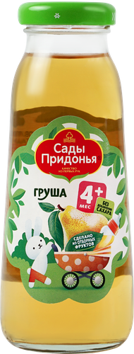 Сок САДЫ ПРИДОНЬЯ Груша восстановленный, с 4 месяцев, 200мл, изображение