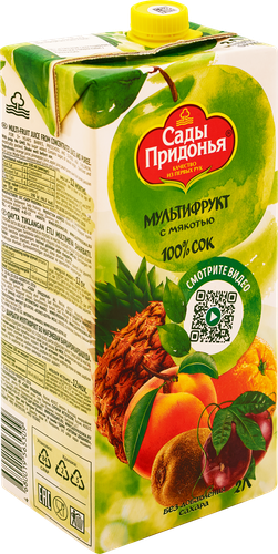 Сок САДЫ ПРИДОНЬЯ Мультифруктовый с мякотью восстановленный, 2л, фото