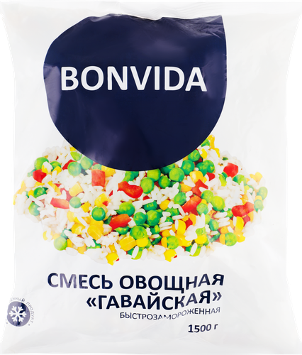 Смесь овощная BONVIDA Гавайская, 1500г, детальное фото