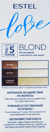 Осветлитель для волос ESTEL Love Blond интенсивный, 120мл, крупный план