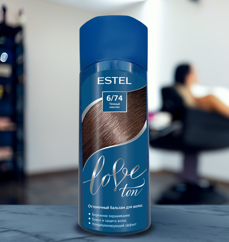 Бальзам оттеночный для волос ESTEL Love Ton 6/74 Темный каштан, 150мл, вид