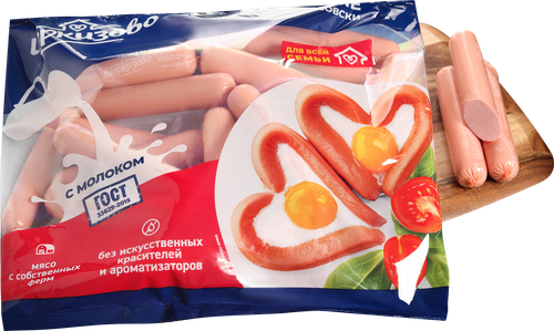 Сосиски ЧЕРКИЗОВО Молочные по-черкизовски, весовые, картинка