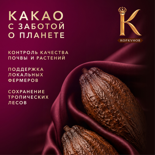 Конфеты шоколадные КОРКУНОВ Ореховая коллекция, 110г, детальное фото