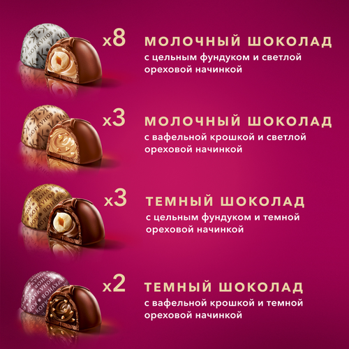 Конфеты шоколадные А.КОРКУНОВ Большая коллекция темный и молочный шоколад, 256г, изображение