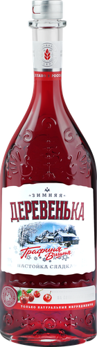 Настойка ЗИМНЯЯ ДЕРЕВЕНЬКА Графиня Вишня сладкая 19%, 0.5л, картинка