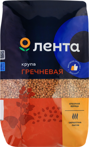 Крупа гречневая ЛЕНТА быстроразваривающаяся, 1,5кг, детальное фото