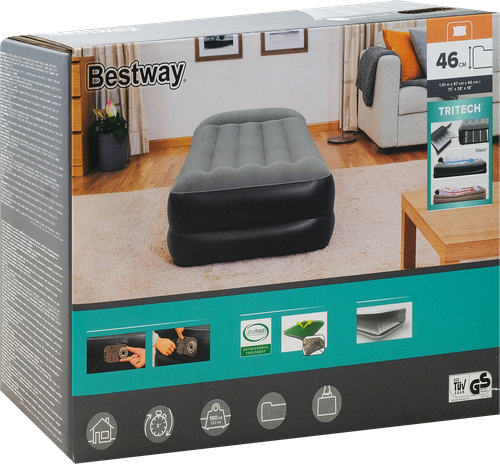 Матрас надувной Bestway Tritech c электронасосом, 191х97х46см, фото