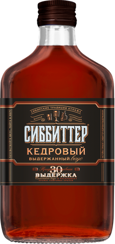 Настойка СИББИТТЕР Кедровая выдержанная 38%, горькая,  0.25л, фото