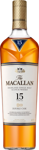 Виски THE MACALLAN Дабл Каск Шотландский солодовый 15 лет 43%, п/у, 0.7л, фотография