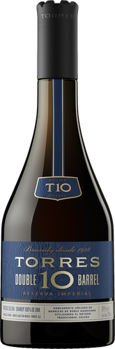 Бренди TORRES 10 Double Barrel 38%, п/у, 0.7л, крупный план
