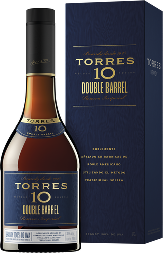 Бренди TORRES 10 Double Barrel 38%, п/у, 0.7л, изображение