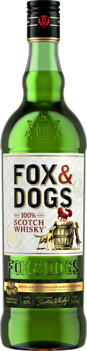 Виски FOX & DOGS купажированный 40%, 0.7л, изображение