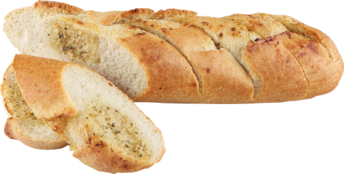Багет с чесноком, половинка ЛЕНТА FRESH, 170г, изображение
