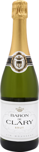 Вино игристое BARON DE CLARY белое брют, 0.75л, изображение