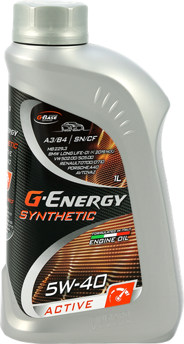 Масло моторное G-ENERGY Synthetic Active 5W-40 Арт. 253142409, 1л, вид