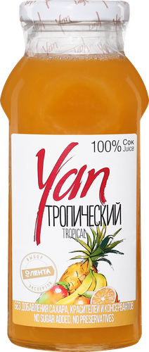 Сок YAN Тропический, 0.25л, картинка