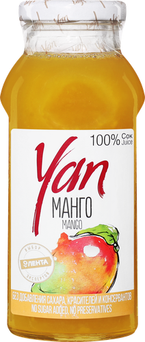 Сок YAN Манго, 0.25л, фото