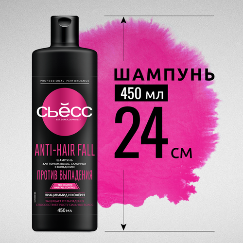 Шампунь для тонких, склонных к выпадению волос СЬĔСС Anti-Hairfall, 450мл, фото