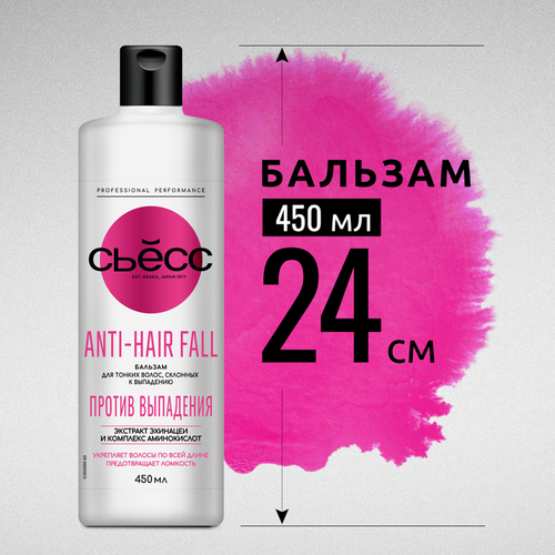 Бальзам для тонких, склонных к выпадению волос СЬĔСС Anti-Hairfall, 450мл, изображение