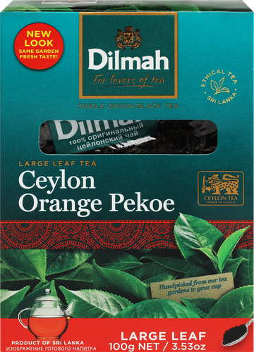 Чай черный DILMAH Цейлонский листовой, 100г, детальное фото