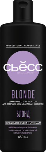 Шампунь для осветленных и мелированных волос СЬĔСС Blonde, 450мл, изображение