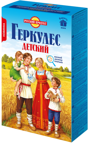 Хлопья овсяные РУССКИЙ ПРОДУКТ Геркулес Детский, 350г, вид
