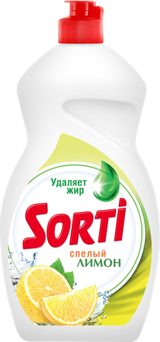 Средство для мытья посуды SORTI Лимон, 1.3л, детальное фото
