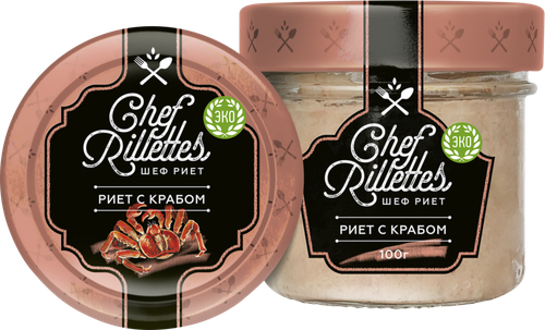 Риет ПУТИНА Chef Rillettes с крабом, 100г, фото