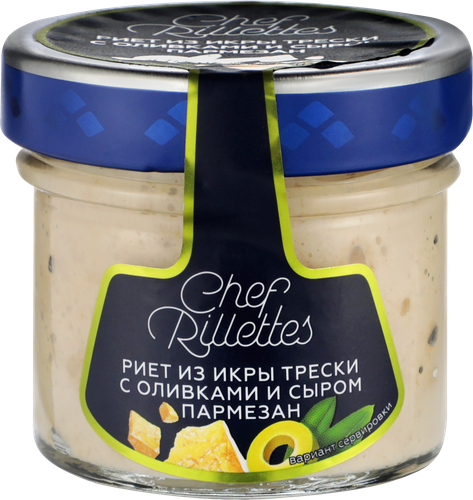 Риет ПУТИНА Chef Rillettes с оливками и сыром пармезан, 100г, крупный план