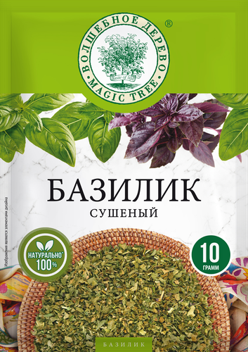 Базилик ВОЛШЕБНОЕ ДЕРЕВО сушеный, 10г, фото