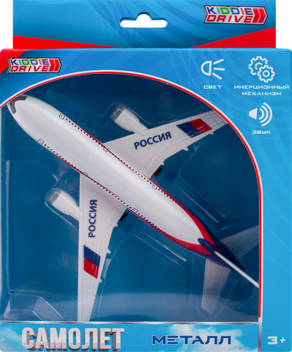 Игрушка KiddieDrive Самолет 18,5см, со звуковыми и световыми эффектами, Арт. 91016, вид