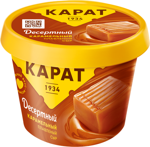 Сыр плавленый КАРАТ Карамельный 30%, без змж, 230г, фото