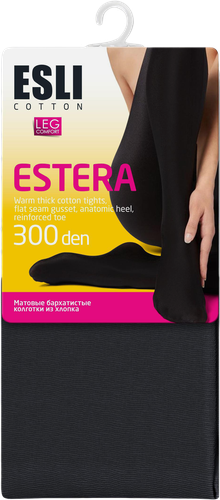 Колготки женские ESLI Estera 300 den, nero 6, Арт. 14С-65СПЕ, детальное фото