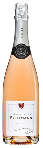 Вино игристое RITTIMANN CREMANT Rose выдержанное розовое брют, 0.75л, изображение