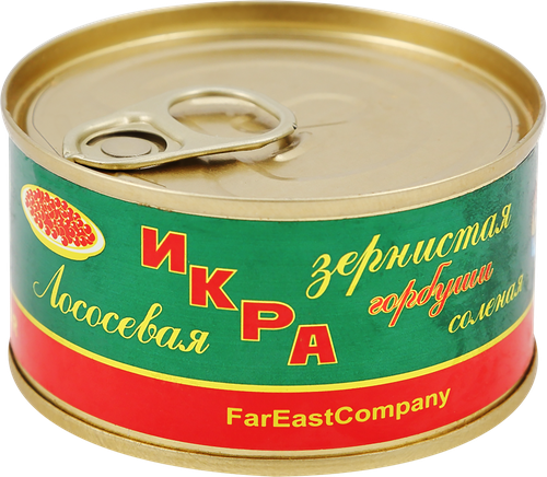 Икра лососевая КАМЧАТСКОЕ МОРЕ зернистая, ГОСТ, 140г, крупный план