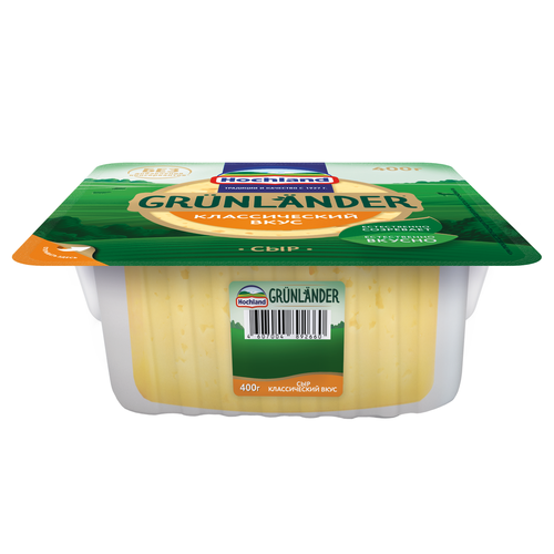 Сыр полутвердый HOCHLAND Grunlander 50%, без змж, 400г, изображение