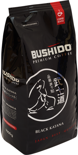 Кофе зерновой BUSHIDO Black Katana, 1кг, фото