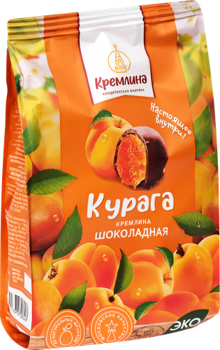 Конфеты КРЕМЛИНА Курага шоколадная, 190г, фото