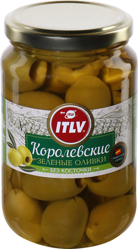 Оливки без косточки ITLV Королевские, 370мл, детальное фото
