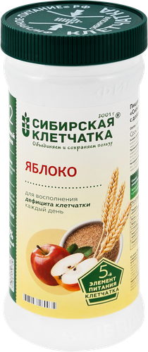 Клетчатка СИБИРСКАЯ КЛЕТЧАТКА Яблоко, 280г, фотография