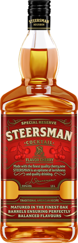 Коктейль STEERSMAN Flavor Cherry со вкусом вишни 35%, 1.5л, фотография