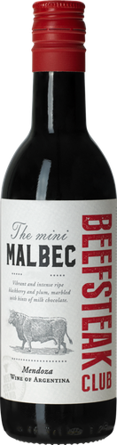 Вино BEEFSTEAK CLUB The Mini Мальбек Мендоза красное сухое, 0.187л