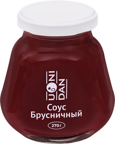 Соус брусничный UNI DAN, 270г, крупный план