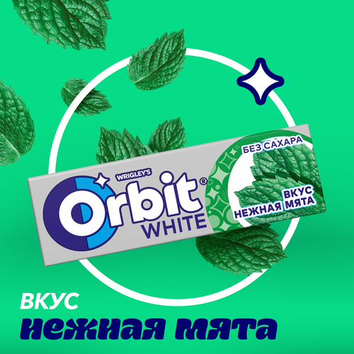 Жевательная резинка ORBIT Нежная мята, 13,6г, вид