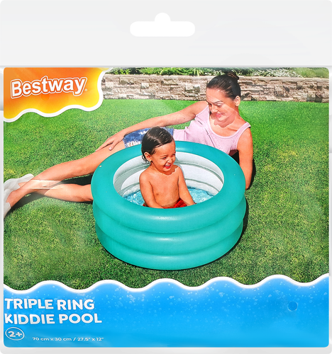 Бассейн надувной детский BESTWAY 43л 70x70x30см, от 2 лет, Арт. 51033, фото