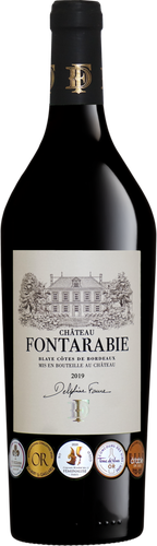 Вино CHATEAU FONTARABIE Блай Кот де Бордо выдержанное красное сухое, 0.75л, фото