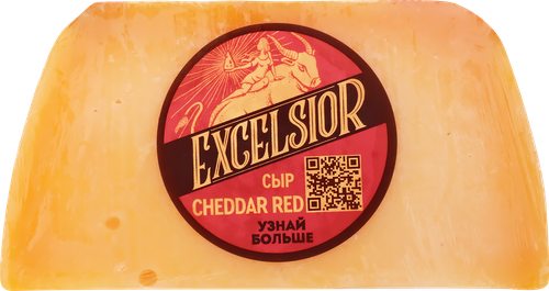 Сыр EXCELSIOR Cheddar Red 45%, без змж, весовой, фото