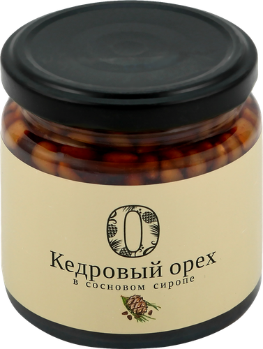 Кедровый орех РУССКИЙ ЛЕС в сиропе из сосновых шишек, 220г, изображение