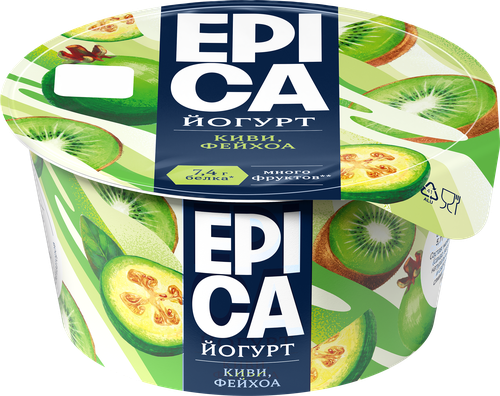 Йогурт EPICA Киви и фейхоа 4,8%, без змж, 130г, детальное фото